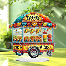 Load image into Gallery viewer, Acrylic Special Shape Taco Cart Diamond Painting Desktop Ornaments for Beginners