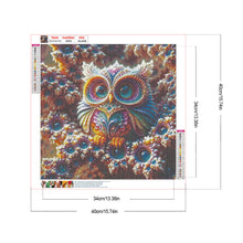 Load image into Gallery viewer, Diamond Painting - Full Round - Owl With Cat Eyes (40*40CM)