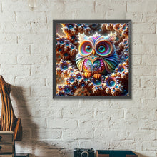 Load image into Gallery viewer, Diamond Painting - Full Round - Owl With Cat Eyes (40*40CM)