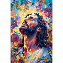 Load image into Gallery viewer, Diamond Painting - Full Round - Floral Jesus (40*60CM)
