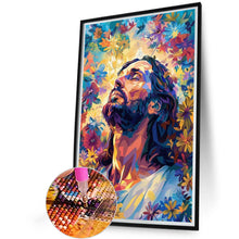 Load image into Gallery viewer, Diamond Painting - Full Round - Floral Jesus (40*60CM)
