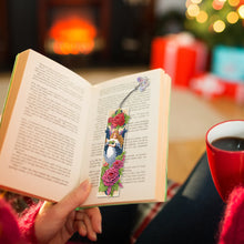 Load image into Gallery viewer, 3Pcs Special Shape Flower Diamond Art Bookmark with Pendant for Adults Beginners