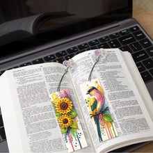 Load image into Gallery viewer, 3Pcs Special Shape Flower Diamond Art Bookmark with Pendant for Adults Beginners