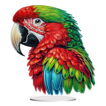Load image into Gallery viewer, Acrylic Special Shape Parrot Diamond Painting Desktop Ornament for Beginners