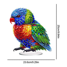 Load image into Gallery viewer, Acrylic Special Shape Parrot Diamond Painting Desktop Ornament for Beginners
