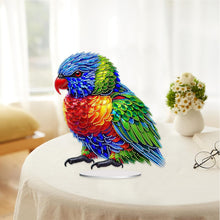 Load image into Gallery viewer, Acrylic Special Shape Parrot Diamond Painting Desktop Ornament for Beginners