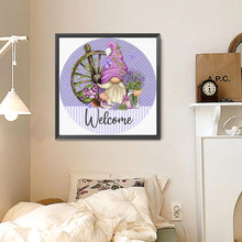 Load image into Gallery viewer, Diamond Painting - Full Round - Purple Gnome (30*30CM)