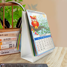 Load image into Gallery viewer, Paper Special Shaped Rainbow Owls 5D DIY Manual Monthly Calendar for Bedroom