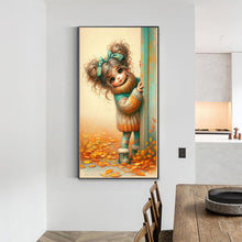 Load image into Gallery viewer, Diamond Painting - Full Round - Warm sweater behind the door girl (40*70CM)