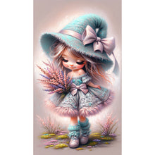 Load image into Gallery viewer, Diamond Painting - Full Round - Lavender girl (40*70CM)