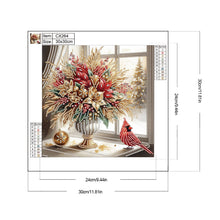 Load image into Gallery viewer, Diamond Painting - Partial Special Shaped - Art Vase Cardinal (30*30CM)