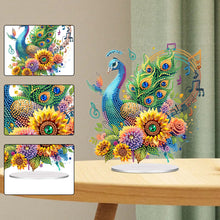 Load image into Gallery viewer, Acrylic Special Shape Peacock Diamond Painting Desktop Ornaments for Home Decor
