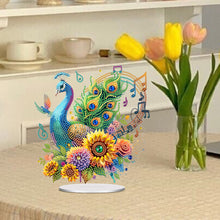 Load image into Gallery viewer, Acrylic Special Shape Peacock Diamond Painting Desktop Ornaments for Home Decor