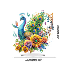 Load image into Gallery viewer, Acrylic Special Shape Peacock Diamond Painting Desktop Ornaments for Home Decor
