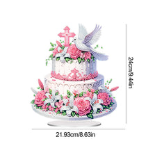Load image into Gallery viewer, Acrylic Special Shape Flower Cake Diamond Painting Desktop Ornaments for Home