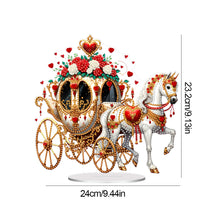 Load image into Gallery viewer, Acrylic Special Shape Flower Carriage Diamond Painting Desktop Ornaments