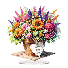 Load image into Gallery viewer, Acrylic Special Shape Flowers Diamond Painting Desktop Ornaments for Home Decor