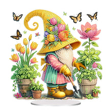 Load image into Gallery viewer, Acrylic Special Shape Garden Gnome Diamond Painting Desktop Ornaments for Home