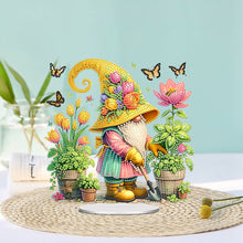 Load image into Gallery viewer, Acrylic Special Shape Garden Gnome Diamond Painting Desktop Ornaments for Home