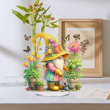 Load image into Gallery viewer, Acrylic Special Shape Garden Gnome Diamond Painting Desktop Ornaments for Home