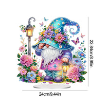 Load image into Gallery viewer, Acrylic Special Shape Flower Gnome Diamond Painting Desktop Ornaments for Home