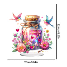 Load image into Gallery viewer, Acrylic Special Shaped Flower Bird Wish Bottle Desktop Diamond Art Kits for Home