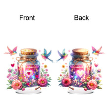 Load image into Gallery viewer, Acrylic Special Shaped Flower Bird Wish Bottle Desktop Diamond Art Kits for Home