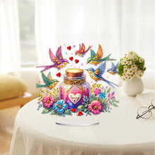 Load image into Gallery viewer, Acrylic Special Shaped Flower Bird Wish Bottle Desktop Diamond Art Kits for Home