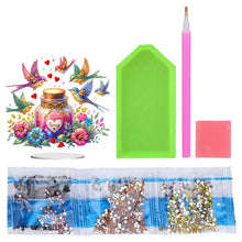 Load image into Gallery viewer, Acrylic Special Shaped Flower Bird Wish Bottle Desktop Diamond Art Kits for Home