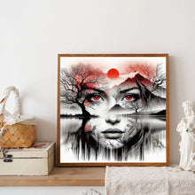 Load image into Gallery viewer, Diamond Painting - Full Round - Human face silhouette scenery (40*40CM)