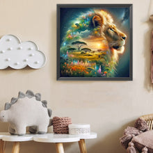 Load image into Gallery viewer, Diamond Painting - Full Round - Lion (50*50CM)