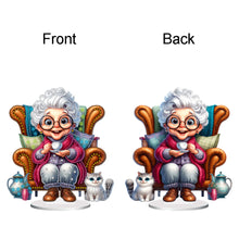Load image into Gallery viewer, Acrylic Special Shaped Grandma Leisure Time Diamond Painting Desktop Decorations