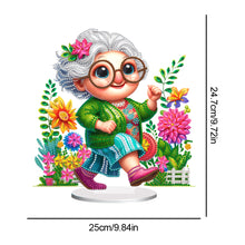 Load image into Gallery viewer, Acrylic Special Shaped Grandma Leisure Time Diamond Painting Desktop Decorations