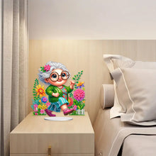 Load image into Gallery viewer, Acrylic Special Shaped Grandma Leisure Time Diamond Painting Desktop Decorations