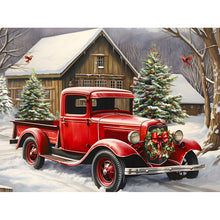 Load image into Gallery viewer, Diamond Painting - Full Round - Red classic car (40*30CM)