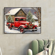 Load image into Gallery viewer, Diamond Painting - Full Round - Red classic car (40*30CM)