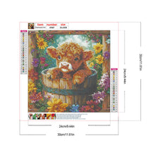 Load image into Gallery viewer, Diamond Painting - Full Round - Flowers and Little Yaks (30*30CM)