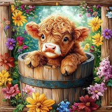 Load image into Gallery viewer, Diamond Painting - Full Round - Flowers and Little Yaks (30*30CM)