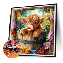 Load image into Gallery viewer, Diamond Painting - Full Round - Flowers and Little Yaks (30*30CM)