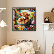 Load image into Gallery viewer, Diamond Painting - Full Round - Flowers and Little Yaks (30*30CM)