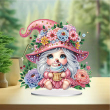 Load image into Gallery viewer, Flower Girl Diamond Painting Tabletop Ornaments Kit 5D DIY Diamond Art Decors