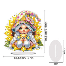 Load image into Gallery viewer, Flower Girl Diamond Painting Tabletop Ornaments Kit 5D DIY Diamond Art Decors
