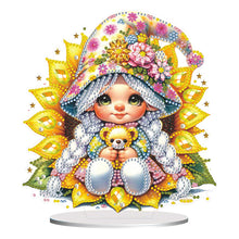 Load image into Gallery viewer, Flower Girl Diamond Painting Tabletop Ornaments Kit 5D DIY Diamond Art Decors