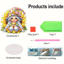Load image into Gallery viewer, Flower Girl Diamond Painting Tabletop Ornaments Kit 5D DIY Diamond Art Decors
