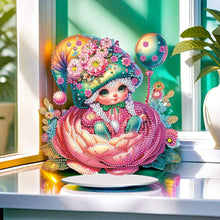 Load image into Gallery viewer, Flower Girl Diamond Painting Tabletop Ornaments Kit 5D DIY Diamond Art Decors