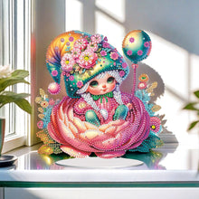 Load image into Gallery viewer, Flower Girl Diamond Painting Tabletop Ornaments Kit 5D DIY Diamond Art Decors