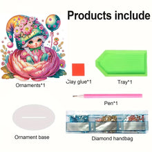 Load image into Gallery viewer, Flower Girl Diamond Painting Tabletop Ornaments Kit 5D DIY Diamond Art Decors