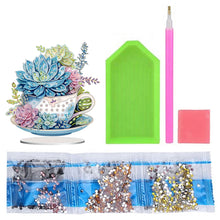 Load image into Gallery viewer, Teacup Succulent Desktop Diamond Art Kits Diamond Painting Desktop Decors
