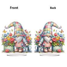 Load image into Gallery viewer, Acrylic Special Shape Gardening Gnome Diamond Painting Desktop Ornaments