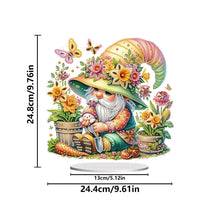 Load image into Gallery viewer, Acrylic Special Shape Gardening Gnome Diamond Painting Desktop Ornaments